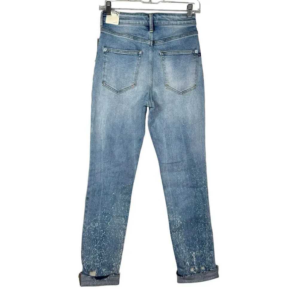 Pilcro and The Letterpress The Cigarette Distressed Denim Jeans 28 NWT